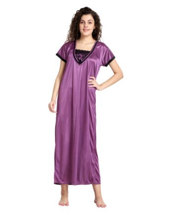 Sreyansh Fashion Plum Women Nighty