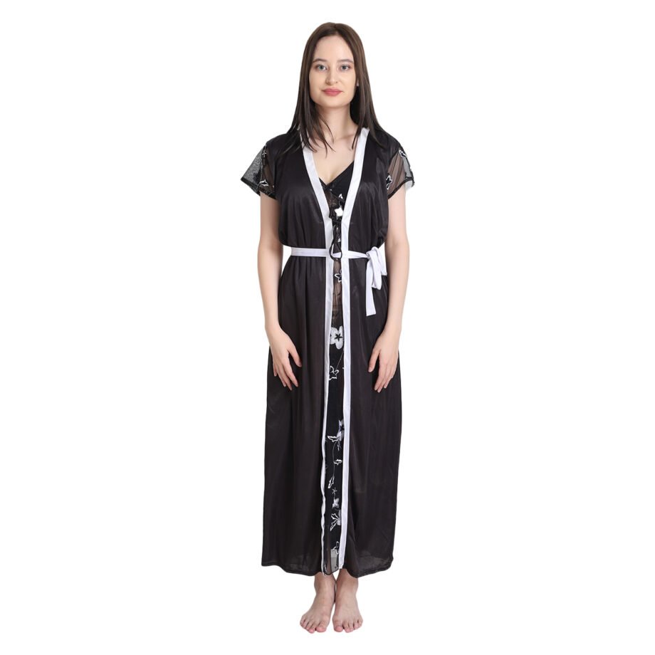 Sreyansh Fashion Bridal Black Nighty set