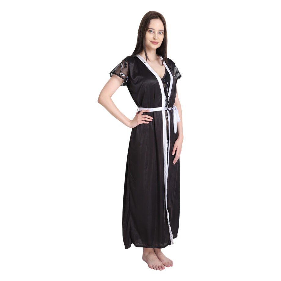 Sreyansh Fashion Bridal Black Nighty set