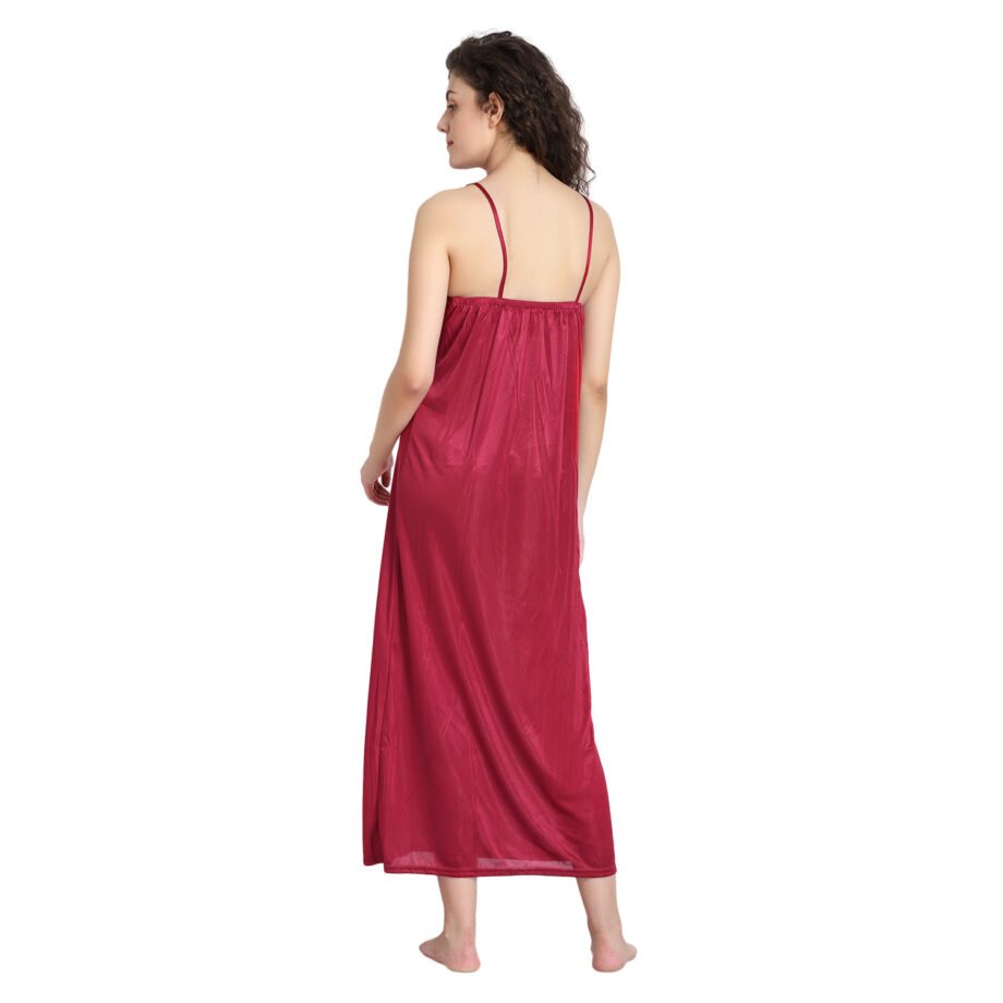 Sreyansh Fashion Sleeveless dark pink nighty