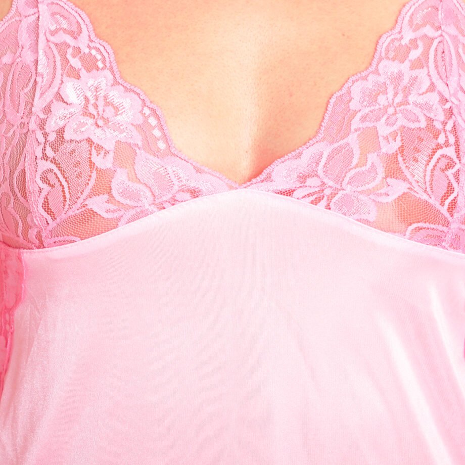 S F light pink single piece nighty