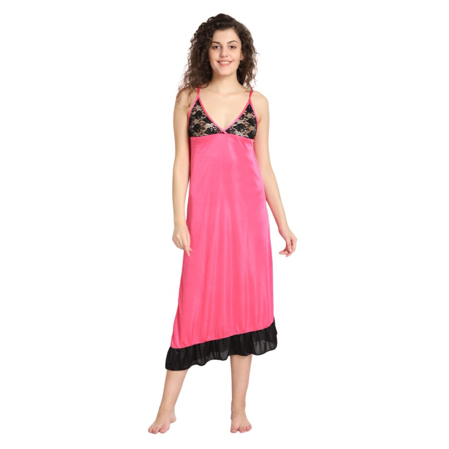 Sreyansh Fashion Two piece Carrot nighty with robe