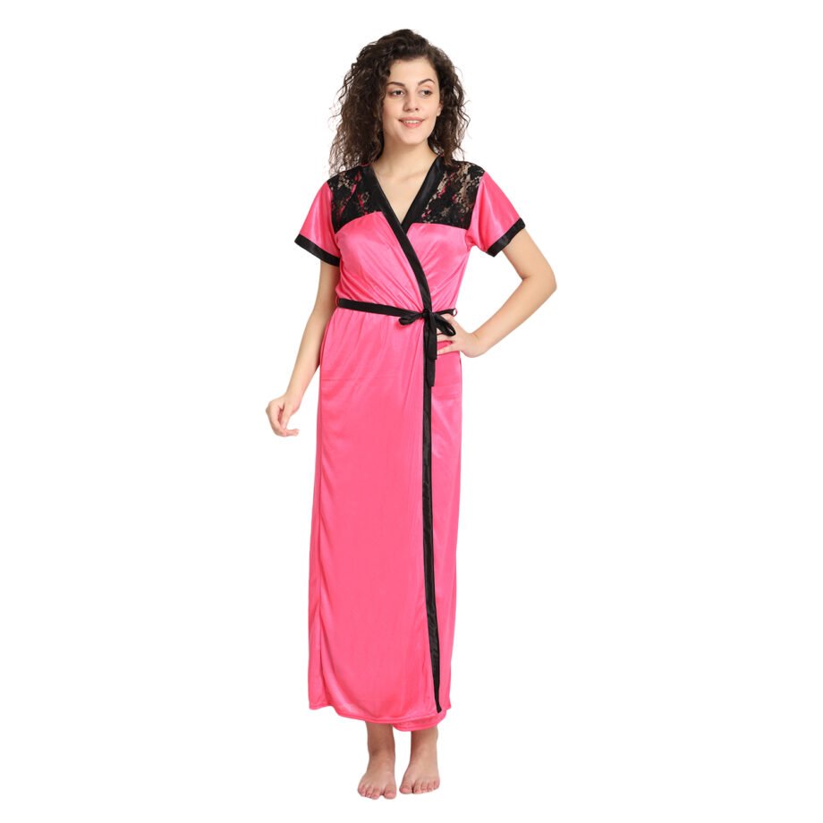 Sreyansh Fashion Two piece Carrot nighty with robe