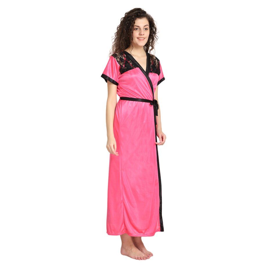 Sreyansh Fashion Two piece Carrot nighty with robe